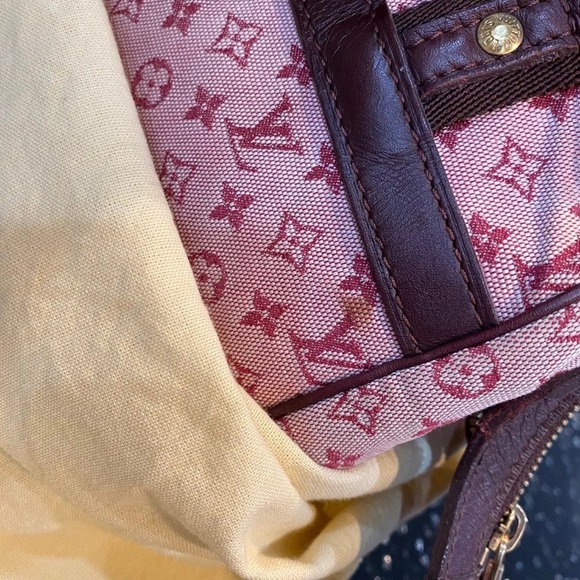 Authentic Bordeaux Mini Lin Monogram - Picture 2 of 5